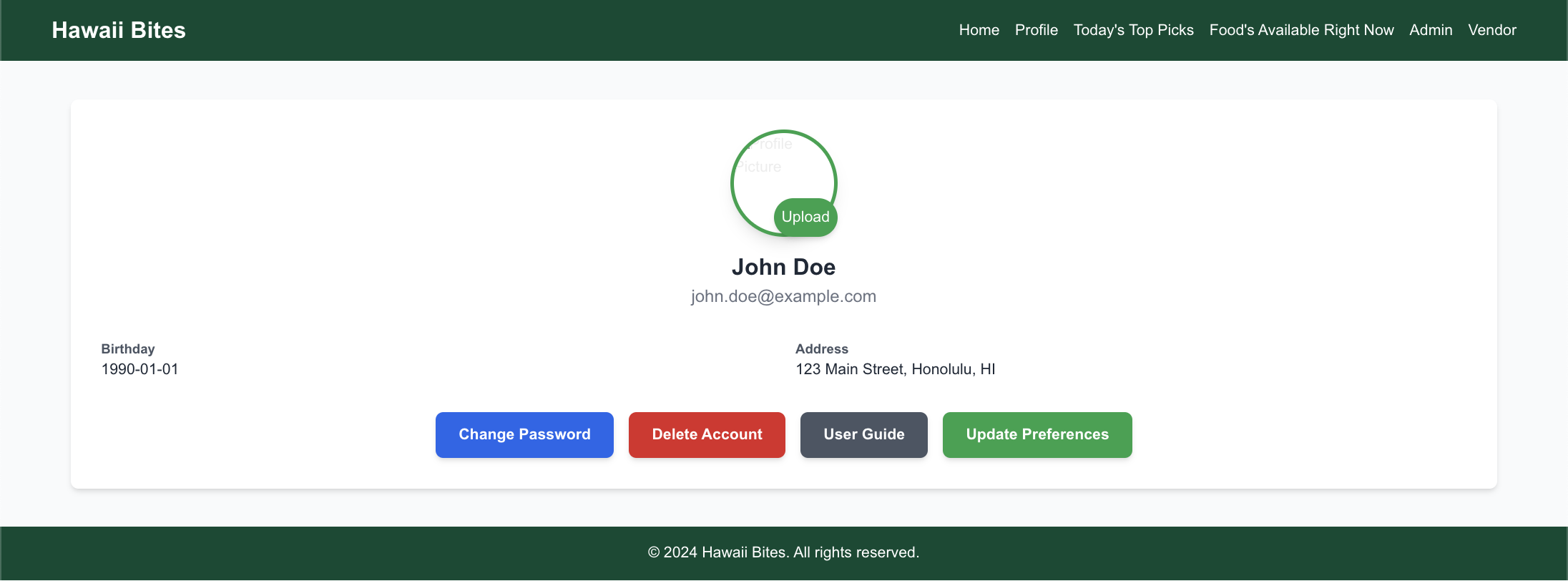 User Profile Version 3